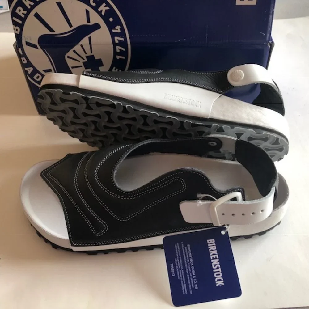 Birkenstock x Saskia Lenaerts Terra leather sandals. Exquisite. Size: 8, 41